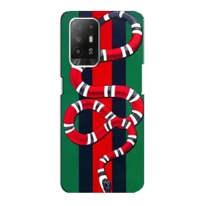 Чехлы ГУЧЧИ для Оппо Ф19 Про Плюс (AlphaPrint) (Gucci змия)