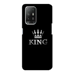 Чехол с Короной Оппо Ф19 Про Плюс - (AlphaPrint) (KING)