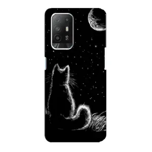 Чехол с принтом для Oppo F19 Pro Plus 5G (AlphaPrint) Модные коты