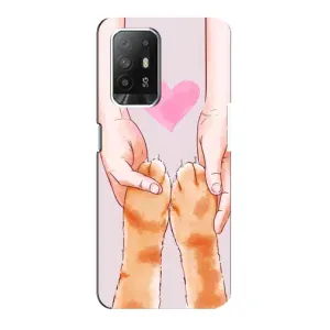 Чехол на Оппо Ф19 Про Плюс с Котами (VPrint) (Любовь к котикам)