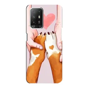 Чехлы с собаками для Oppo F19 Pro Plus 5G (VPrint) (Любовь к собакам)