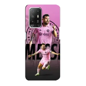 Чехлы для Оппо Ф19 Про Плюс - Лео Месси Маями (Messi Miami)