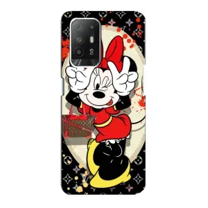 Чехол Disney Mouse Oppo F19 Pro Plus 5G (PREMIUMPrint) (Минни peace)