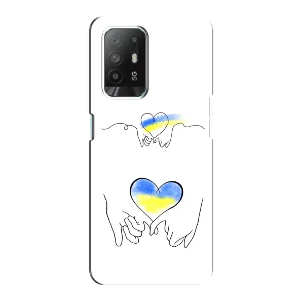 Чехол с принтом «Мир Украине» для OPPO F19 Pro Plus 5G