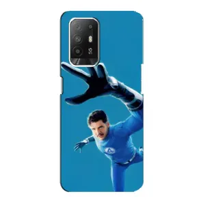 Чехол с принтом Фантастическая четверка для Oppo F19 Pro Plus 5G (Мистер Фантастик супергерой)