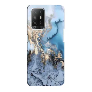 Мраморный чехол на Oppo F19 Pro Plus 5G (VPrint) (Нежный мрамор)
