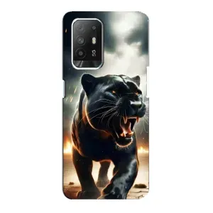 Чехол с картинкой «Хищники» для Oppo F19 Pro Plus 5G (Черная пантера)
