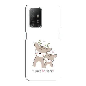 Чохли для мами на Oppo F19 Pro Plus 5G (Оленята мама і малюк)