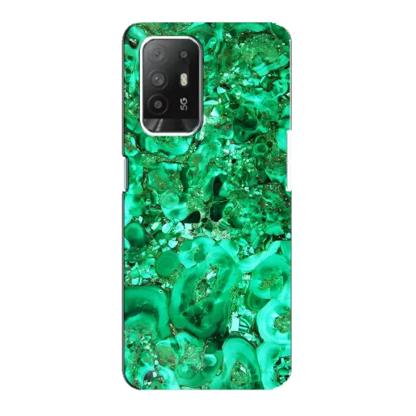 Чохол з принтом «Салатовий Мрамор» для OPPO F19 Pro Plus 5G
