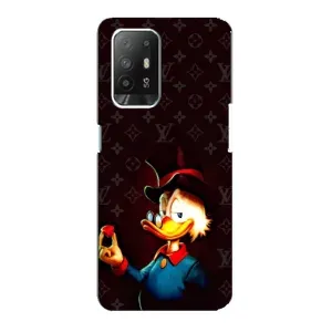 Чехлы для Oppo F19 Pro Plus 5G - Скрудж МакДак Louis Vuitton (PREMIUMPrint) (Скрудж с бриллиантом)