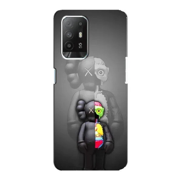 Чехол с принтом «Тело Bearbrick» для OPPO F19 Pro Plus 5G