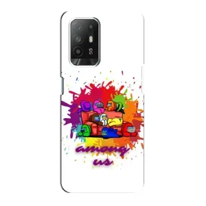 Чехол Амонг Ас для Oppo F19 Pro Plus 5G (AlphaPrint) (Яркий АмонгАс)