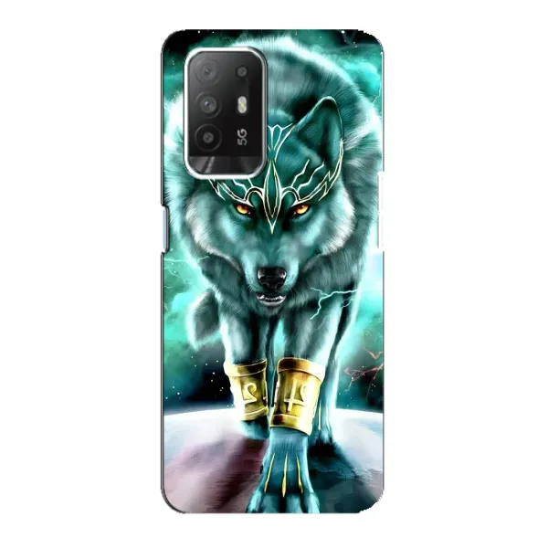 Чехол с принтом «Яркий волк» для OPPO F19 Pro Plus 5G