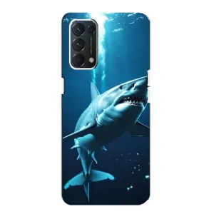 Чехол с картинкой «Хищники» для Oppo F19 (Акула под водой)