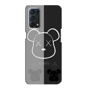 Чехлы для Oppo F19 - Bearbrick Louis Vuitton (PREMIUMPrint) (БеарБрик глаза)
