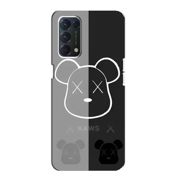 Чехол с принтом «БеарБрик глаза» для OPPO F19