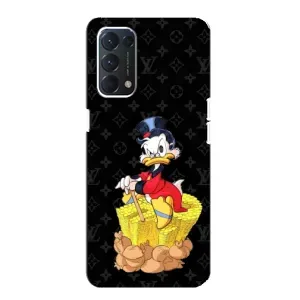 Чехлы для Oppo F19 - Скрудж МакДак Louis Vuitton (PREMIUMPrint) (Богатство Макдака)