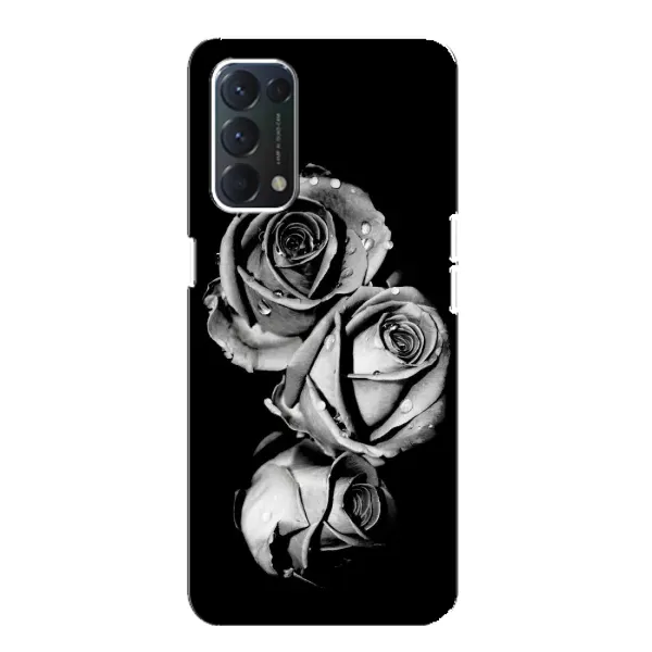 Чехол с принтом «Черная роза» для OPPO F19