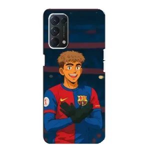 Чехол с футболистом Ламин Ямаль Oppo F19 (Футболист Ямаль)