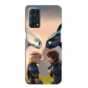 Чехол как приручить дракона на Oppo F19 (Иккинг и Астрид)