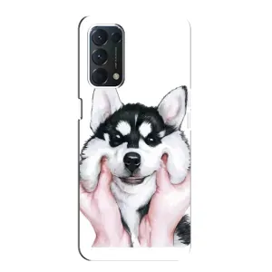 Чехол с Хаски для Oppo F19 - (AlphaPrint)