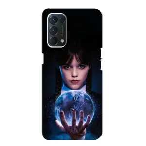 Чехол с дизайном Венздей 2 на Oppo F19 (Магическая сфера Уэнздей)