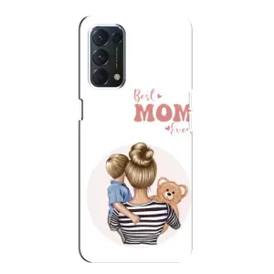 Чехлы для мамы на Oppo F19 (Мама и сын)