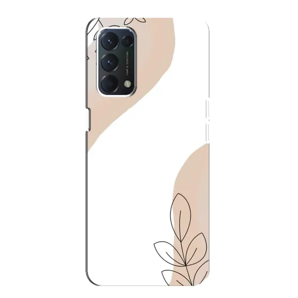 Чехол с принтом «Нюдовая веточка абстракция» для OPPO F19 Чехол с принтом «Нюдовая веточка абстракция» для OPPO F19