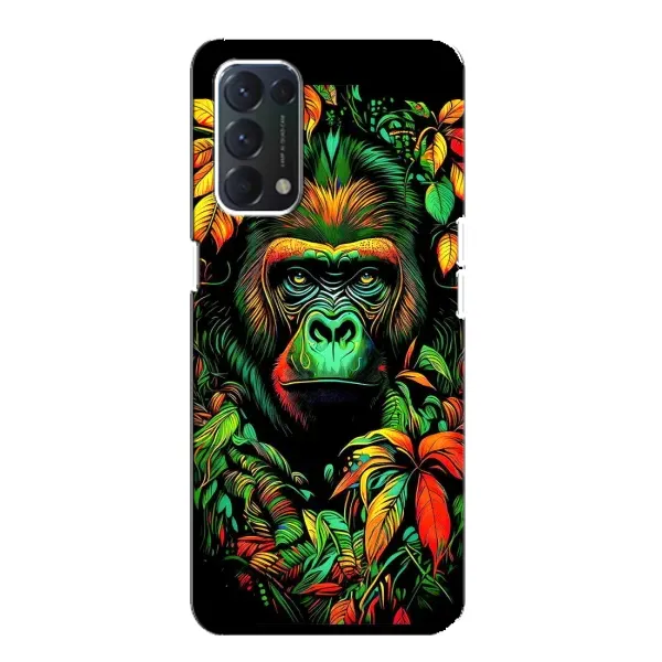 Чехол с принтом «Обезьяна в тропиках» для OPPO F19
