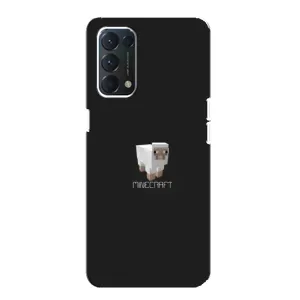 Чехол Майнкрафт на Oppo F19 (AlphaPrint) Minecraft (Овечка Майнкрафт)