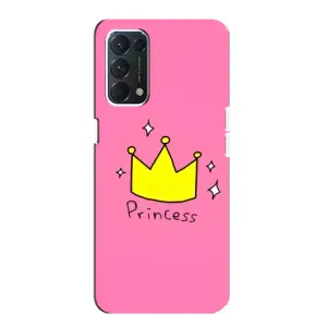 Чехол с картинкой (Стильные) для Оппо Ф19 - (AlphaPrint) (Princess)