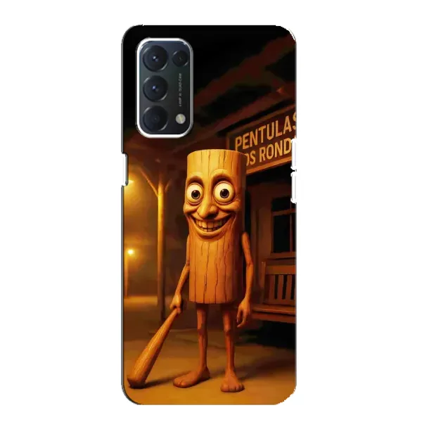 Чохол з принтом «Тунг тунг сахур» для OPPO F19 Чохол з принтом «Тунг тунг сахур» для OPPO F19