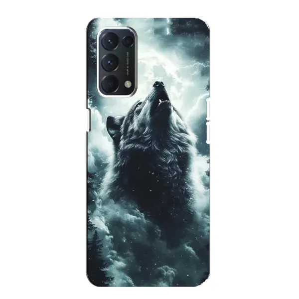 Чехол с принтом «Волк в облаках» для OPPO F19
