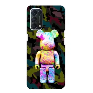 Чехлы для Oppo F19 - Bearbrick Louis Vuitton (PREMIUMPrint) (Яркий Bearbrick)