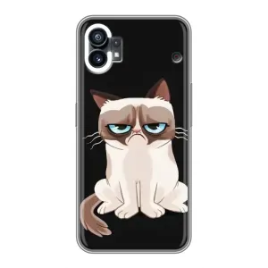 Чехол с принтом для OPPO F31 (AlphaPrint) Модные коты (Грустный кот)