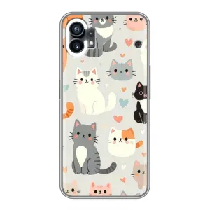 Чехол с рисунком кот на OPPO F31 (Коллаж котов)