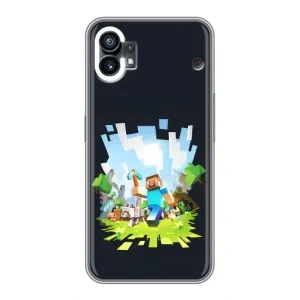 Чехол Майнкрафт на OPPO F31 (AlphaPrint) Minecraft (персонажи Minecraft)