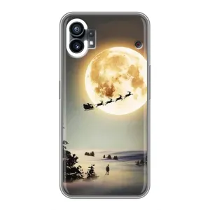 Новорічні, Святкові Чохли для OPPO F31 - 2024 год (Санта на місяці)