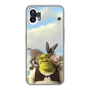 Чехол с мультфильмом Шрек на OPPO F31 (Шрек и Осел)