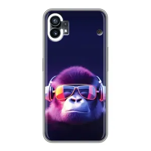 Чехол с Обезьянами OPPO F31 - (AlphaPrint) (Стильная обезьяна)