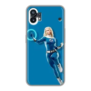 Чехол с принтом Фантастическая четверка для OPPO F31 (Сью Сторм полет)