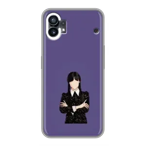 Чехлы Венсдей на OPPO F31 Уэнсдей (AlphaPrint) (Уэнздей в черном)