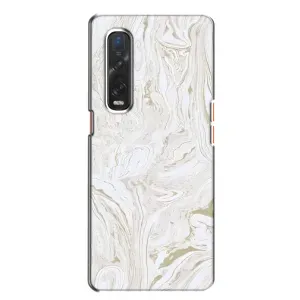 Мраморный чехол на Oppo Find X2 (VPrint) (Белый мрамор)