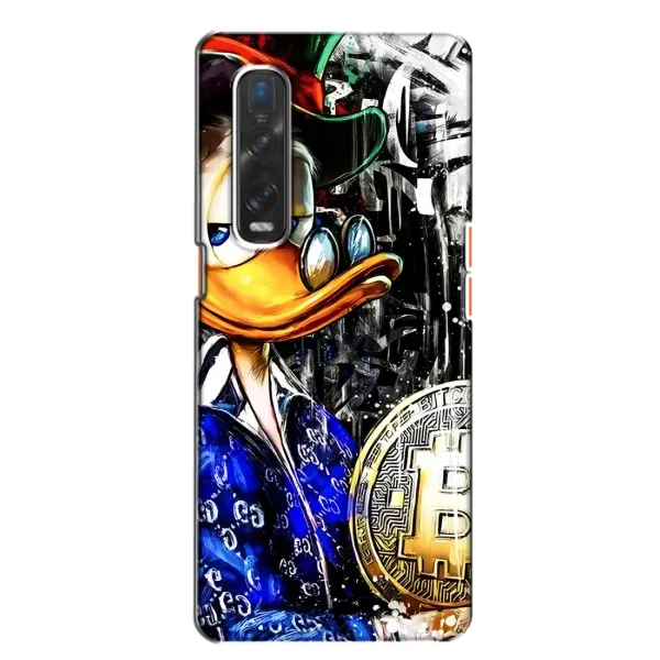 Чехол с принтом «Биткойн Скрудж» для OPPO Find X2