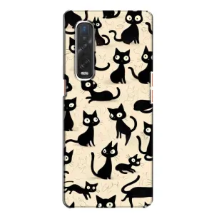Чехол с рисунком кот на Oppo Find X2