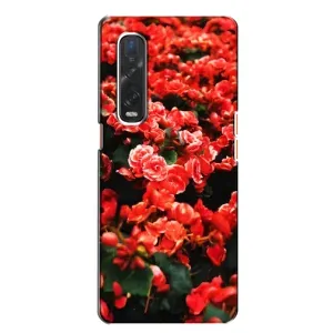 Чохли з квітами для Oppo Find X2 (VPrint) (Квіти червоні)