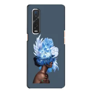 Чехлы (ART) Цветы на Oppo Find X2 (VPrint) (Квіти на голові)