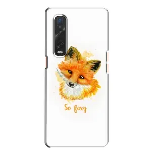 Чехлы с картинкой Лисички для Oppo Find X2 (VPrint) (Девочка Лиса)