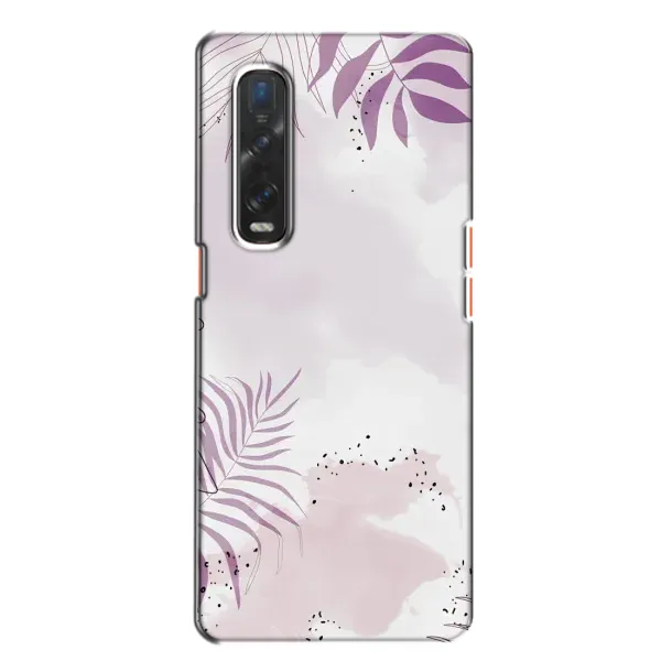 Чехол с принтом «Фиолетовые листья» для OPPO Find X2