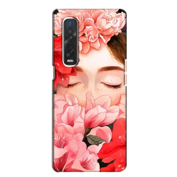 Чехол с принтом «Глаза в цветах» для OPPO Find X2 Чехол с принтом «Глаза в цветах» для OPPO Find X2